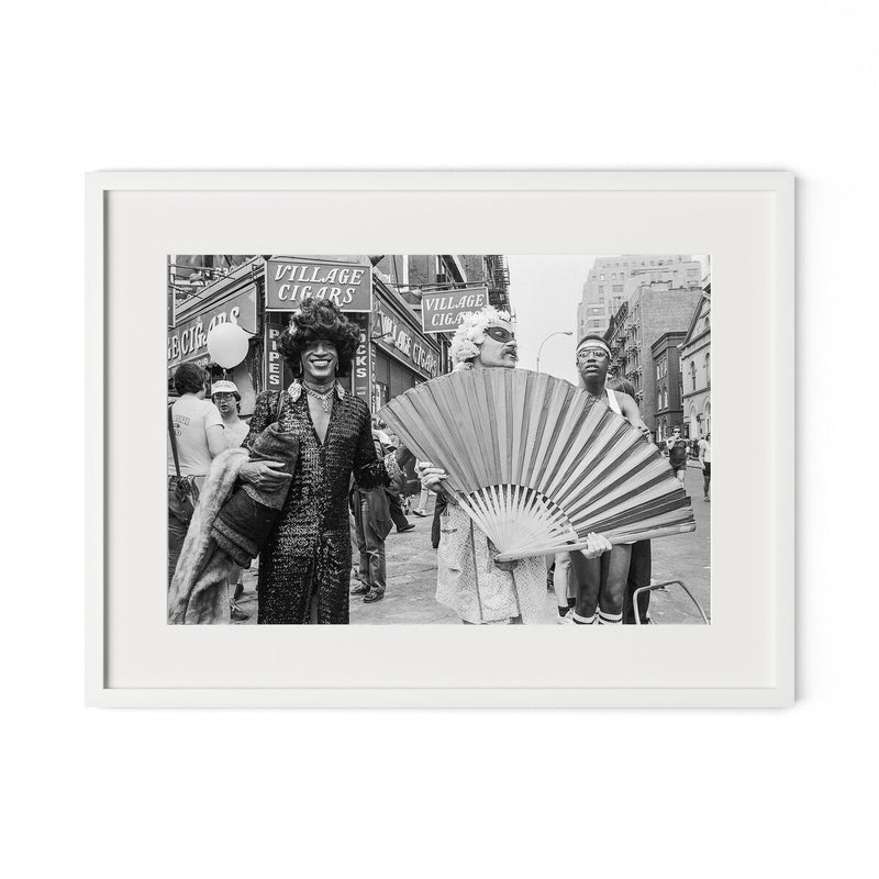 Marsha P. Johnson At Pride March by Barbara Alper - White Maple