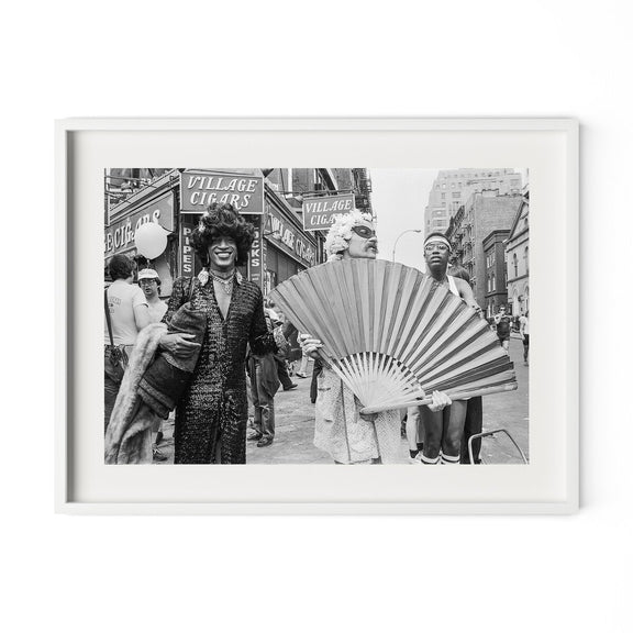 Marsha P. Johnson At Pride March by Barbara Alper - White Maple