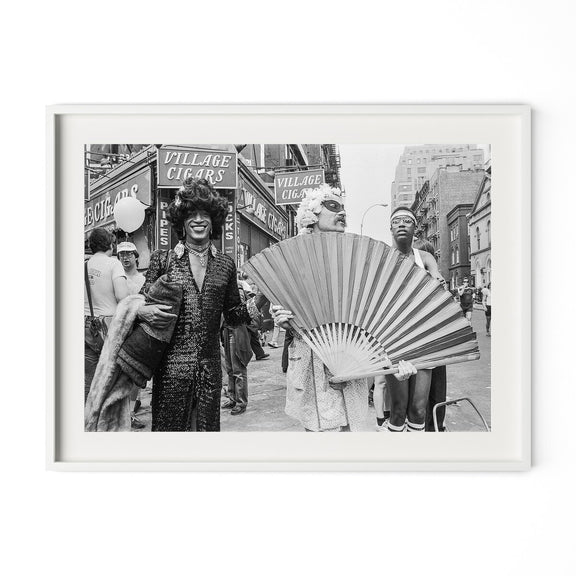 Marsha P. Johnson At Pride March by Barbara Alper - White Maple