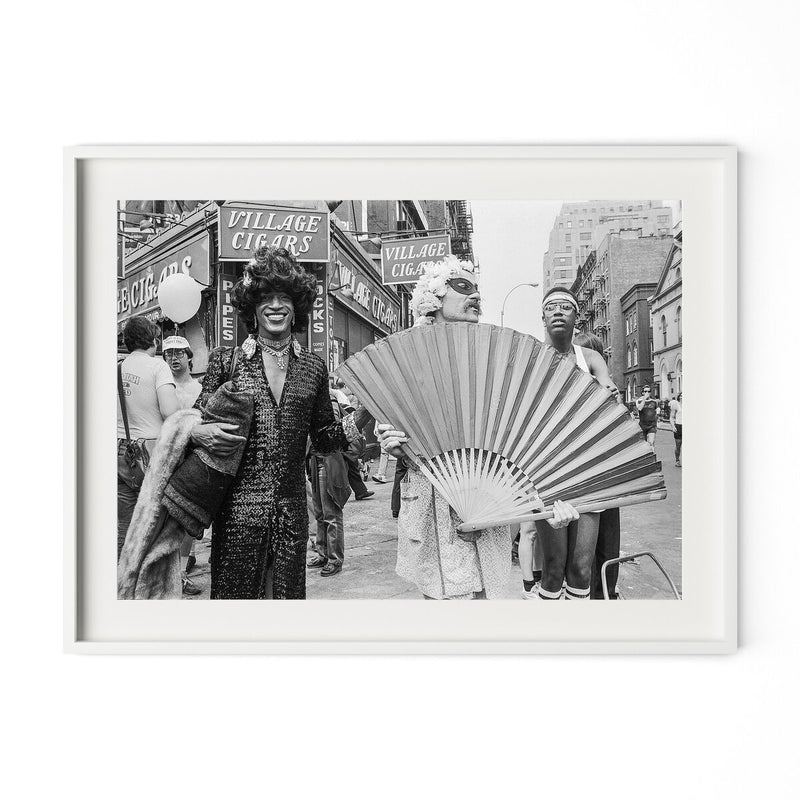 Marsha P. Johnson At Pride March by Barbara Alper - White Maple