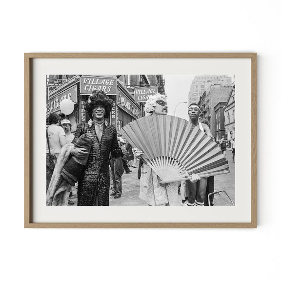 Marsha P. Johnson At Pride March by Barbara Alper - White Oak