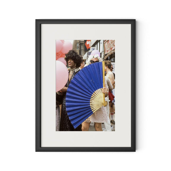 Johnson & Others At Pride March by Barbara Alper - Black Maple