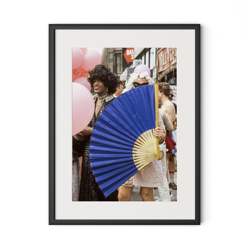 Johnson & Others At Pride March by Barbara Alper - Black Maple