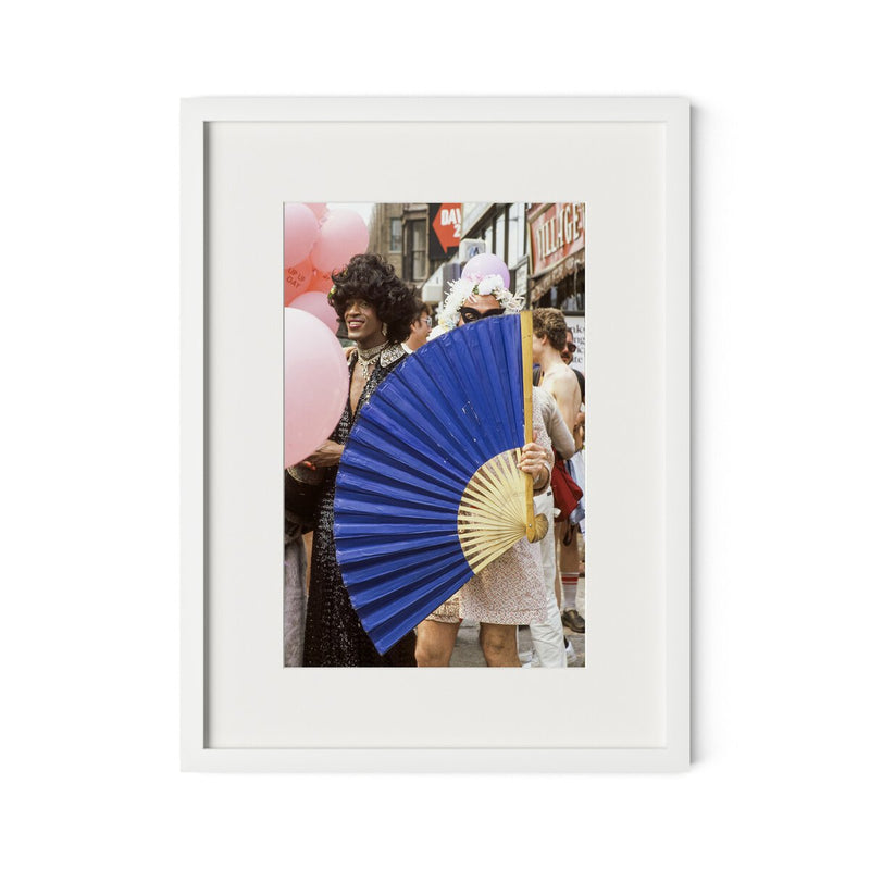 Johnson & Others At Pride March by Barbara Alper - White Maple