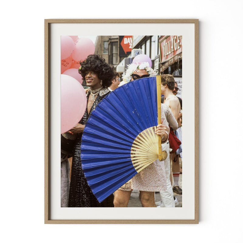 Johnson & Others At Pride March by Barbara Alper - White Oak