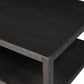 Bucco Rectangular Coffee Table - Black Oak Solid