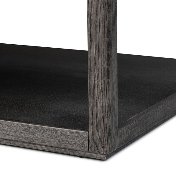 Bucco Rectangular Coffee Table - Black Oak Solid
