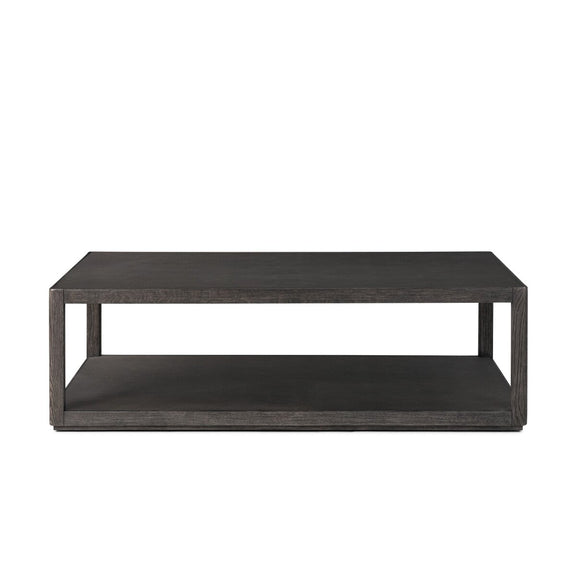 Bucco Rectangular Coffee Table - Black Oak Solid