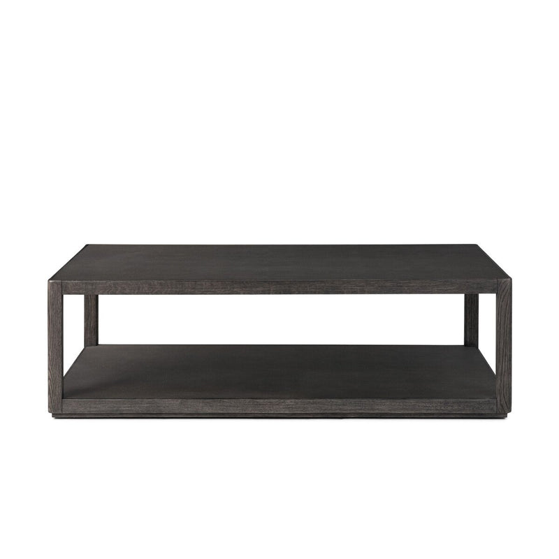 Bucco Rectangular Coffee Table - Black Oak Solid