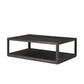 Bucco Rectangular Coffee Table - Black Oak Solid