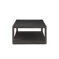 Bucco Rectangular Coffee Table - Black Oak Solid