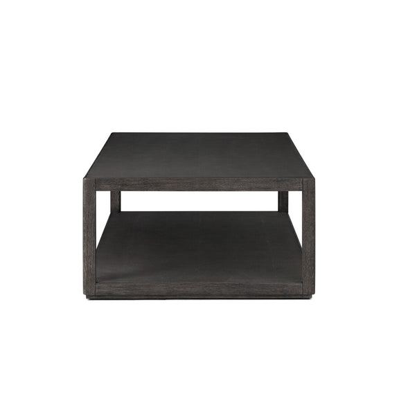 Bucco Rectangular Coffee Table - Black Oak Solid