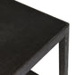 Bucco Square End Table - Black Faux Shagreen