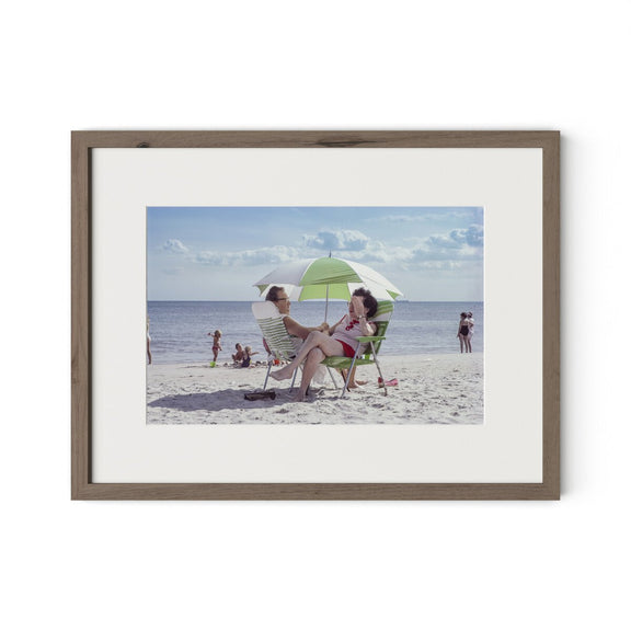Rockaway Beach by Barbara Alper - Rustic Walnut