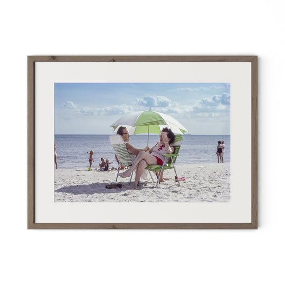Rockaway Beach by Barbara Alper - Rustic Walnut