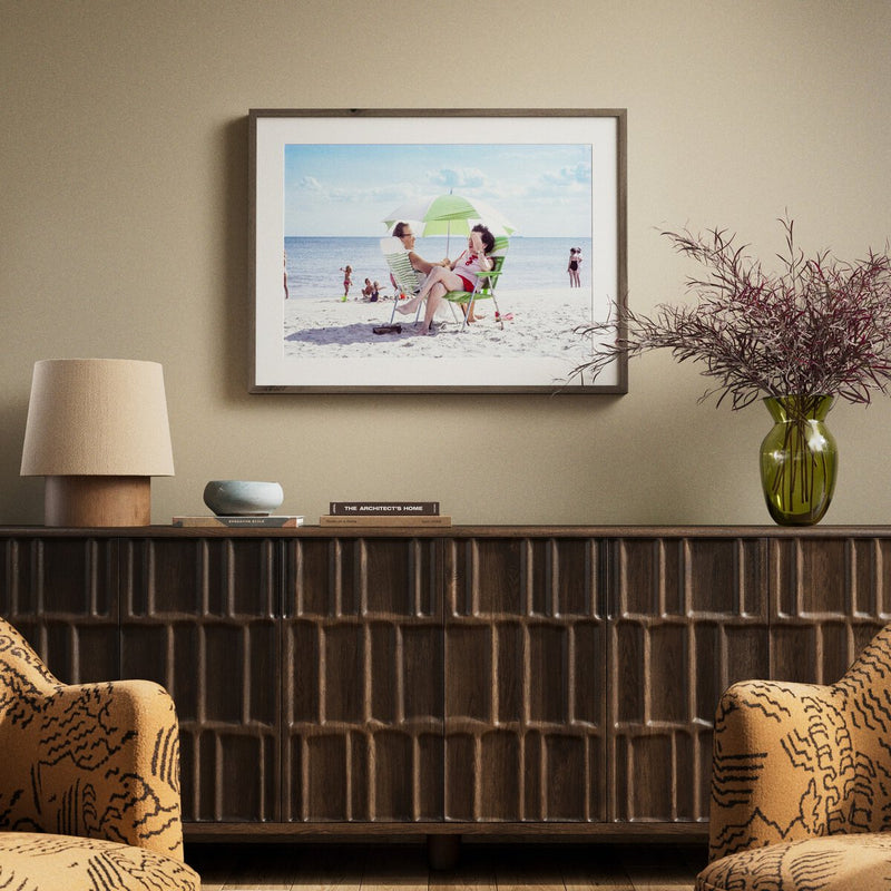 Rockaway Beach by Barbara Alper - Rustic Walnut