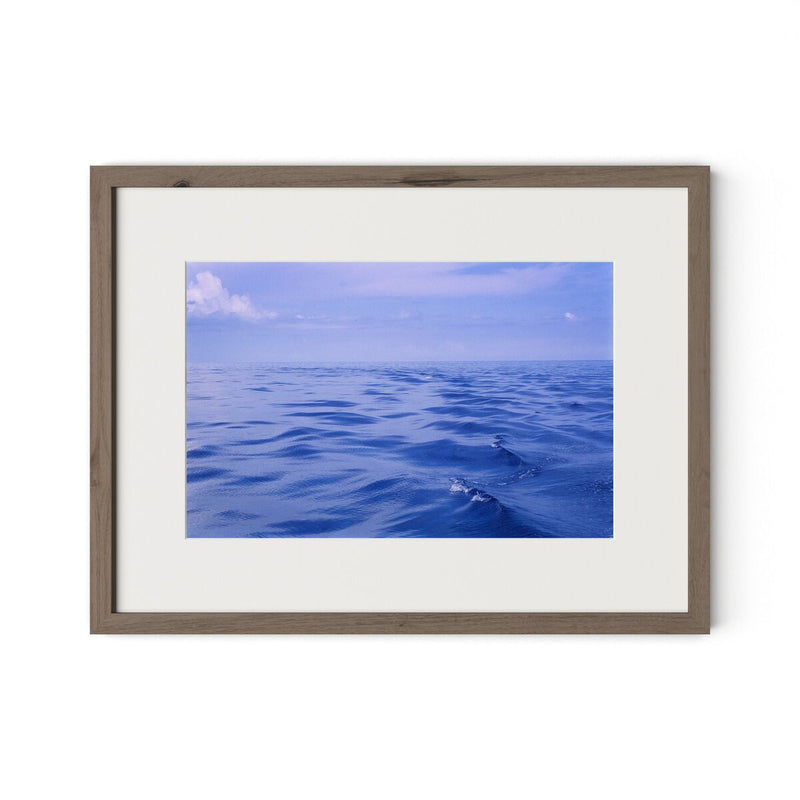 Shallow Ocean Waves by Barbara Alper - Rustic Walnut