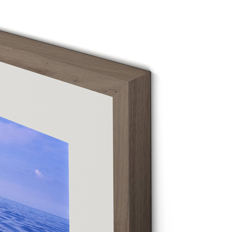 Shallow Ocean Waves by Barbara Alper - Rustic Walnut