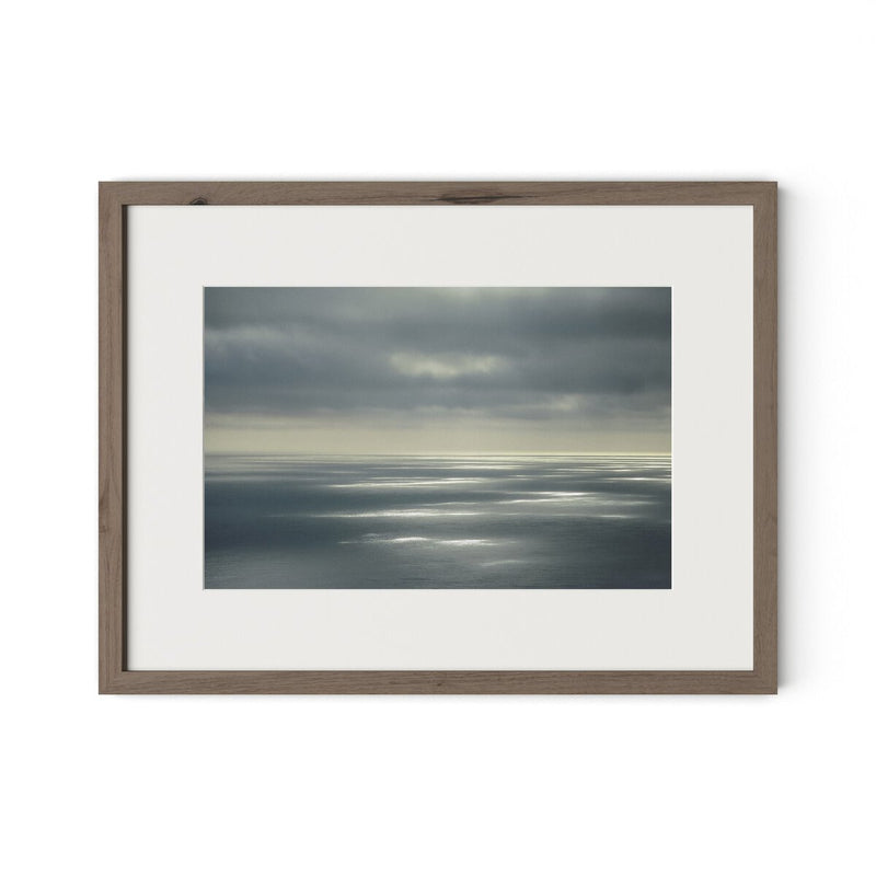 Open Sea and Sky by Barbara Alper - Rustic Walnut