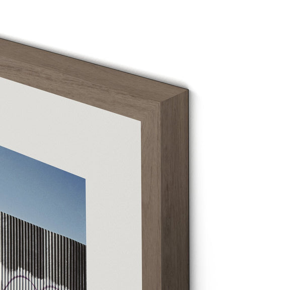 Brighton Beach Boardwalk by Barbara Alper - Rustic Walnut