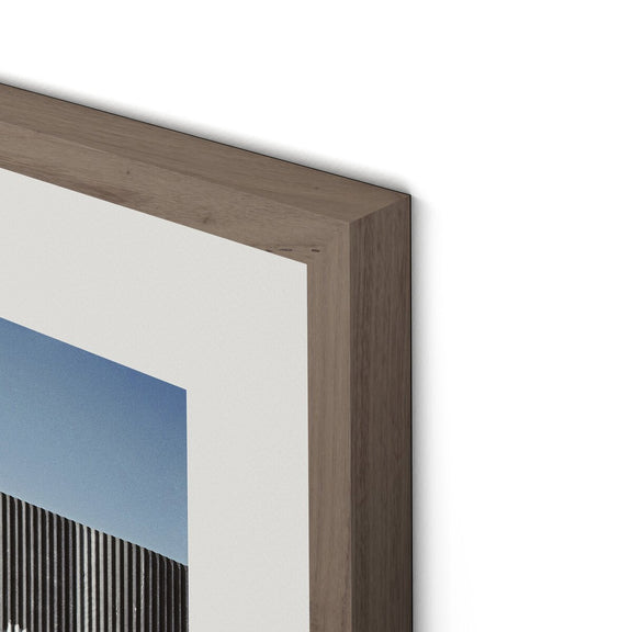 Brighton Beach Boardwalk by Barbara Alper - Rustic Walnut