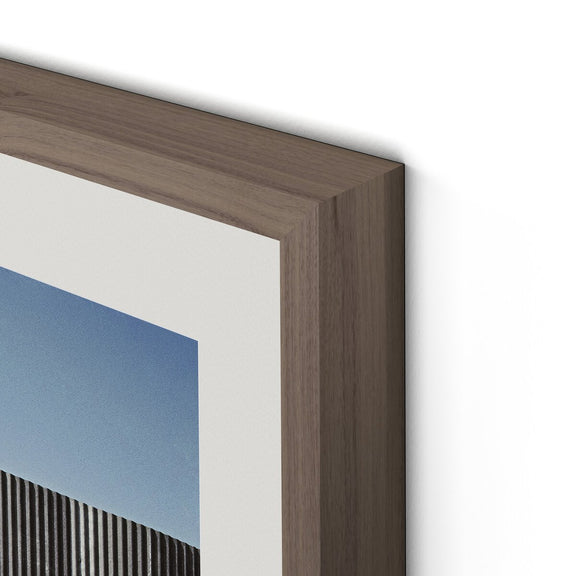 Brighton Beach Boardwalk by Barbara Alper - Rustic Walnut