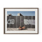 Brighton Beach Boardwalk by Barbara Alper - Rustic Walnut