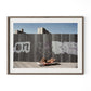 Brighton Beach Boardwalk by Barbara Alper - Rustic Walnut