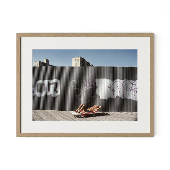 Brighton Beach Boardwalk by Barbara Alper - White Oak