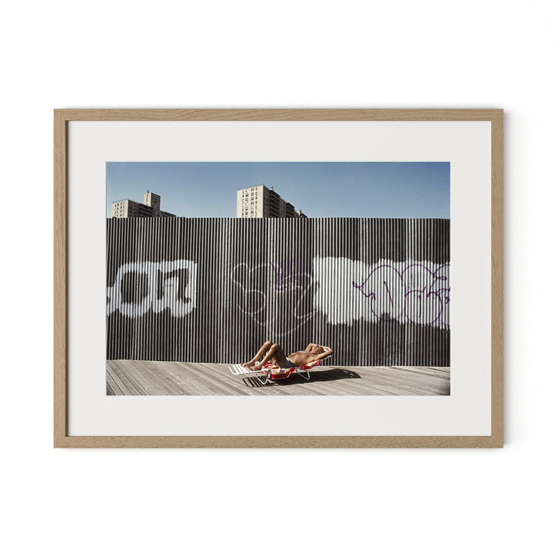 Brighton Beach Boardwalk by Barbara Alper - White Oak