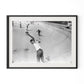 Skateboarding In A Drained Pool I by Barbara Alper - Black Maple