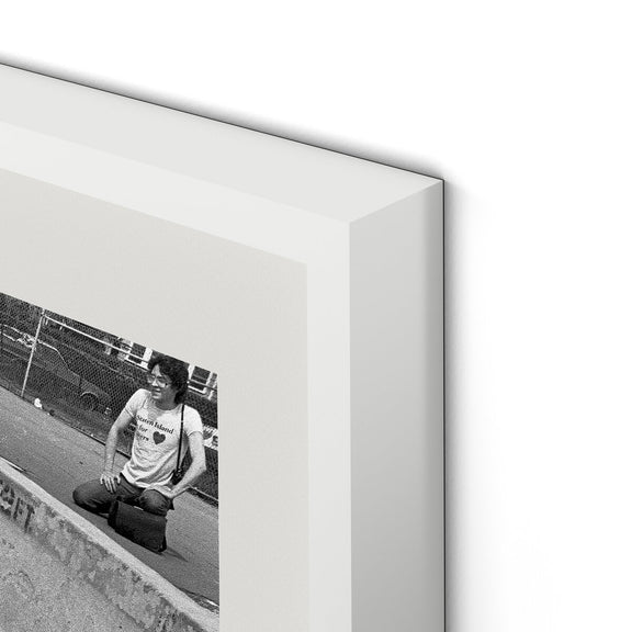 Skateboarding In A Drained Pool I by Barbara Alper - White Maple