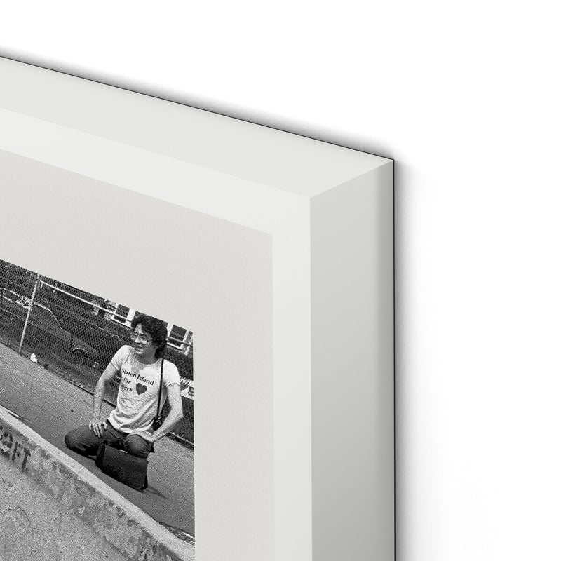 Skateboarding In A Drained Pool I by Barbara Alper - White Maple