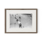 Skateboarding In A Drained Pool I by Barbara Alper - Rustic Walnut