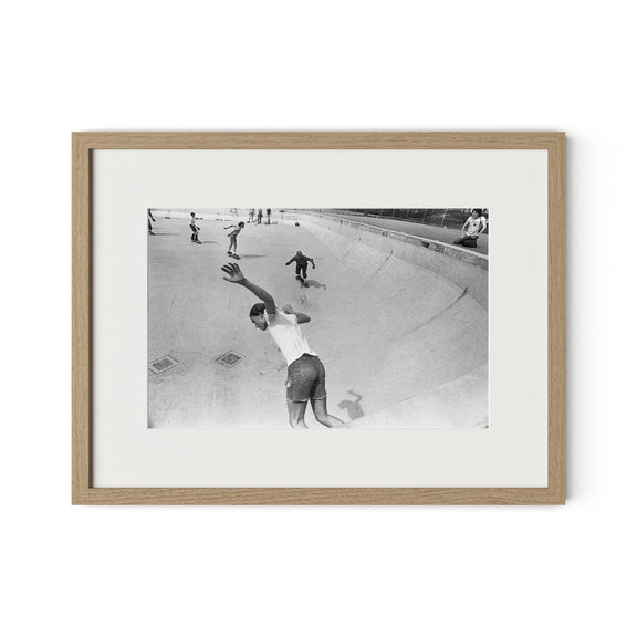 Skateboarding In A Drained Pool I by Barbara Alper - White Oak