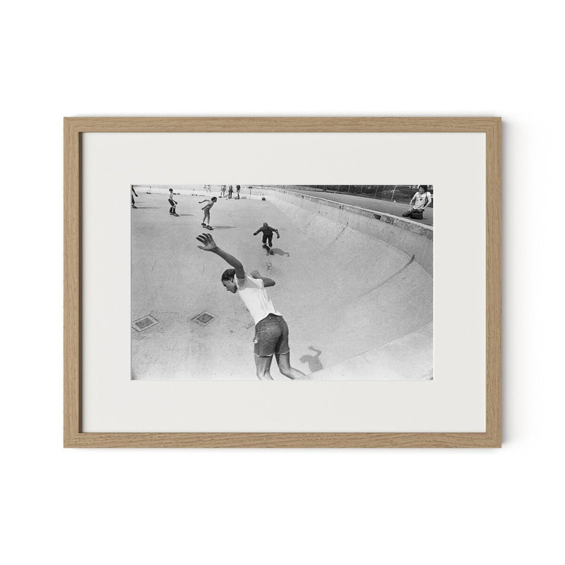 Skateboarding In A Drained Pool I by Barbara Alper - White Oak