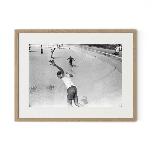 Skateboarding In A Drained Pool I by Barbara Alper - White Oak