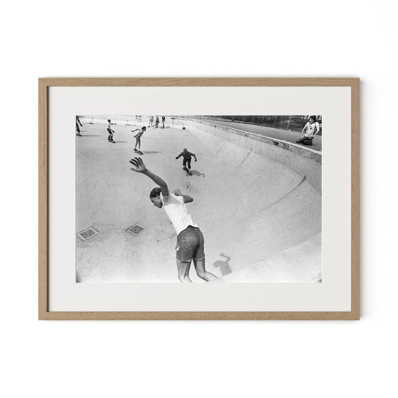 Skateboarding In A Drained Pool I by Barbara Alper - White Oak