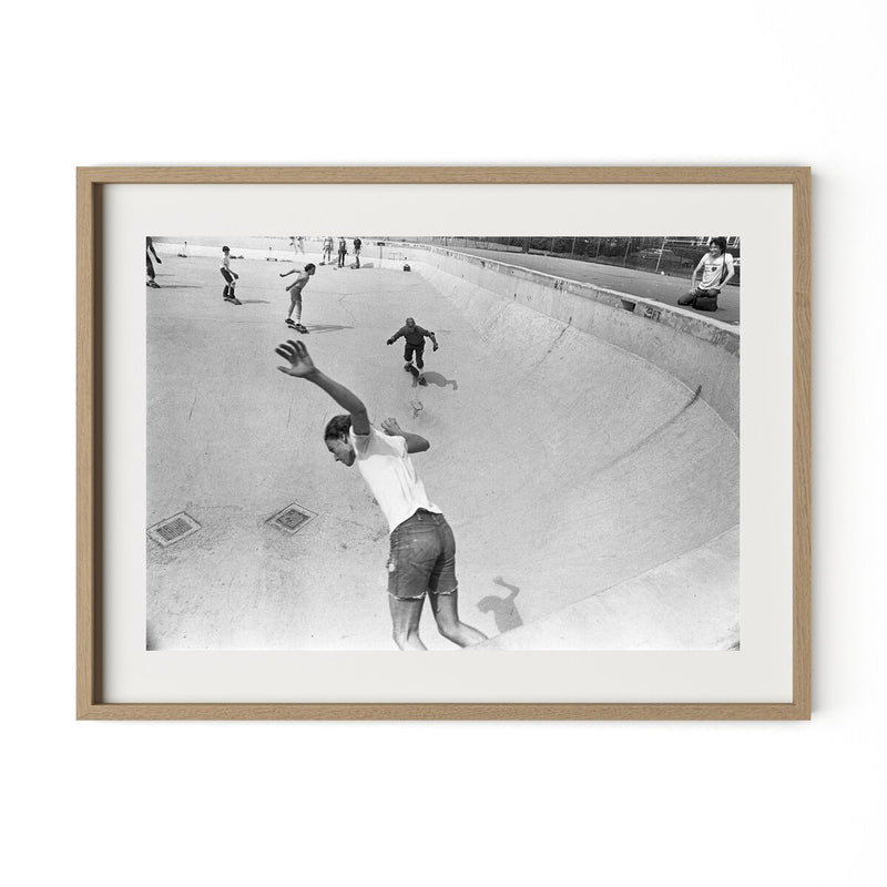 Skateboarding In A Drained Pool I by Barbara Alper - White Oak