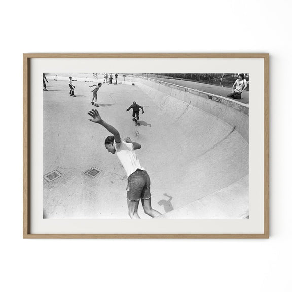 Skateboarding In A Drained Pool I by Barbara Alper - White Oak