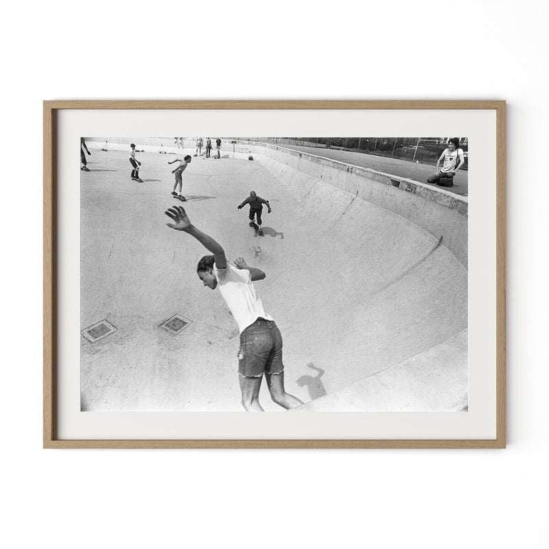 Skateboarding In A Drained Pool I by Barbara Alper - White Oak
