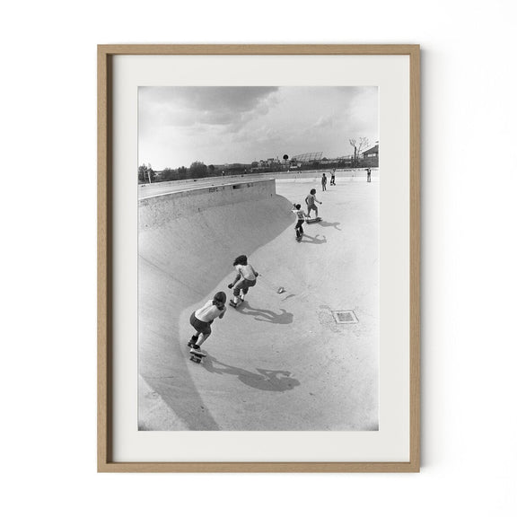Skateboarding In A Drained Pool II - White Oak