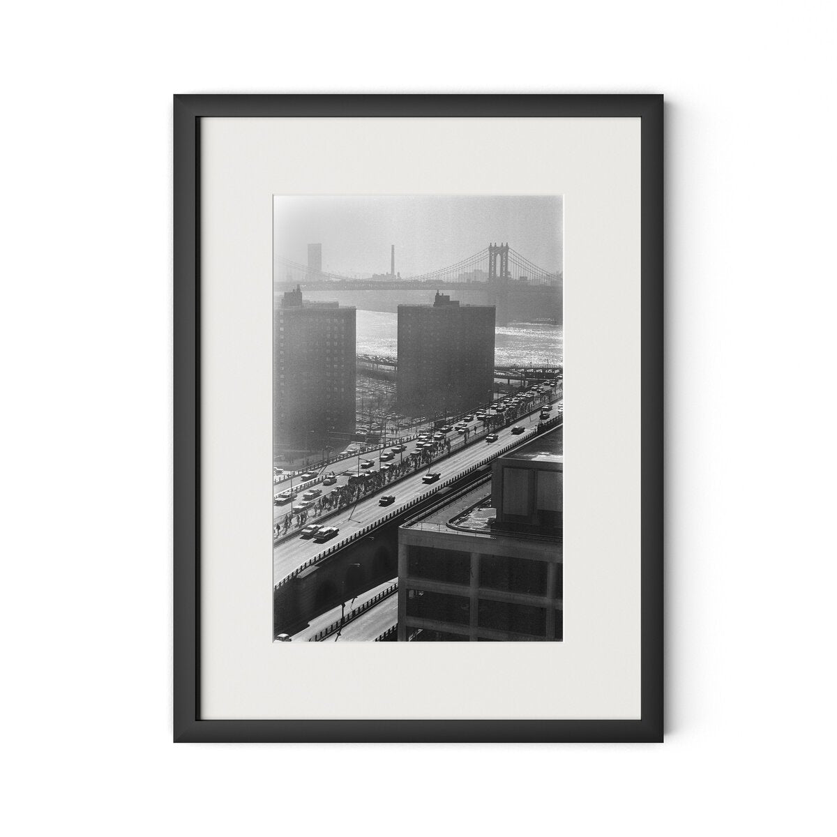 Brooklyn Bridge by Barbara Alper - Black Maple
