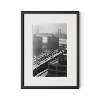 Brooklyn Bridge by Barbara Alper - Black Maple