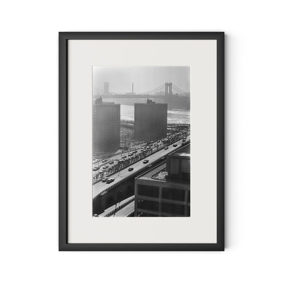 Brooklyn Bridge by Barbara Alper - Black Maple