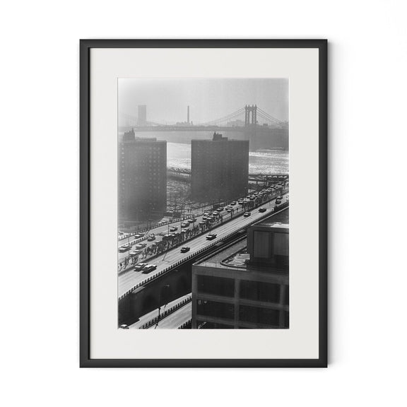 Brooklyn Bridge by Barbara Alper - Black Maple