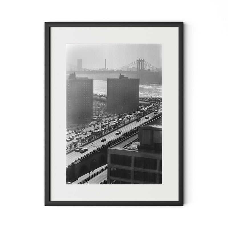 Brooklyn Bridge by Barbara Alper - Black Maple