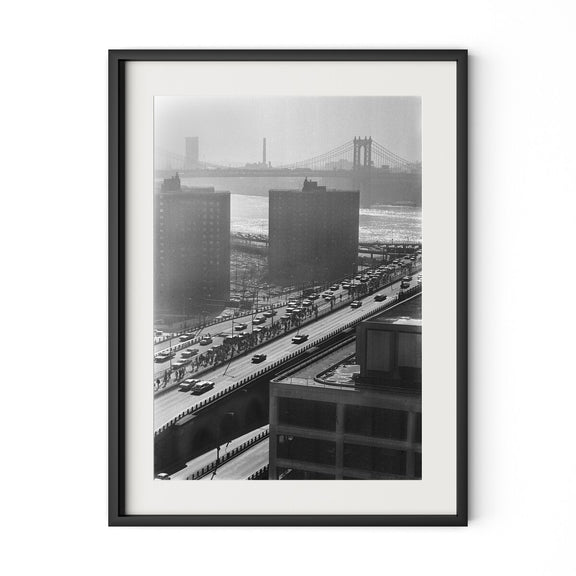 Brooklyn Bridge by Barbara Alper - Black Maple