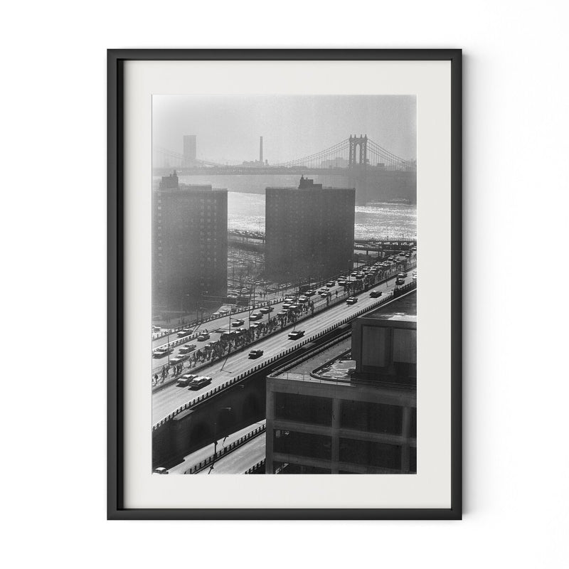 Brooklyn Bridge by Barbara Alper - Black Maple