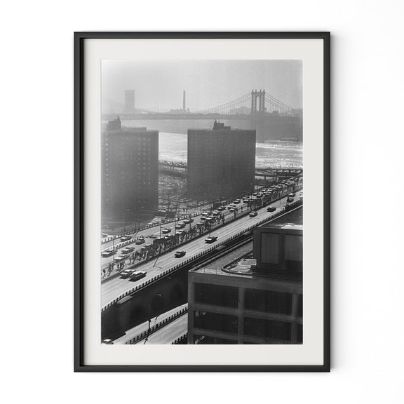 Brooklyn Bridge by Barbara Alper - Black Maple